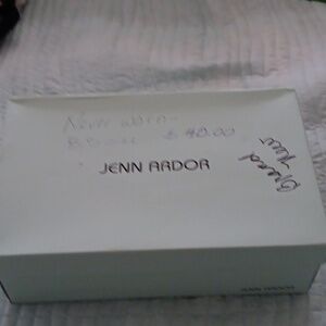 Jean Ardor blue suede heels 8.5